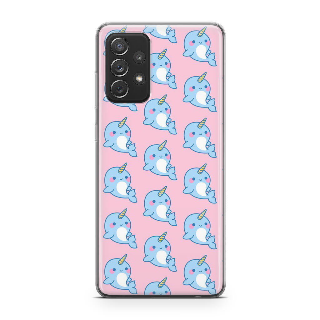 Horned Whales Pattern Galaxy A53 5G Case