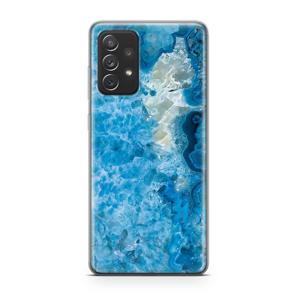 Navy Blue Marble Galaxy A23 5G Case