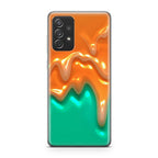 Orange Paint Dripping Galaxy A53 5G Case