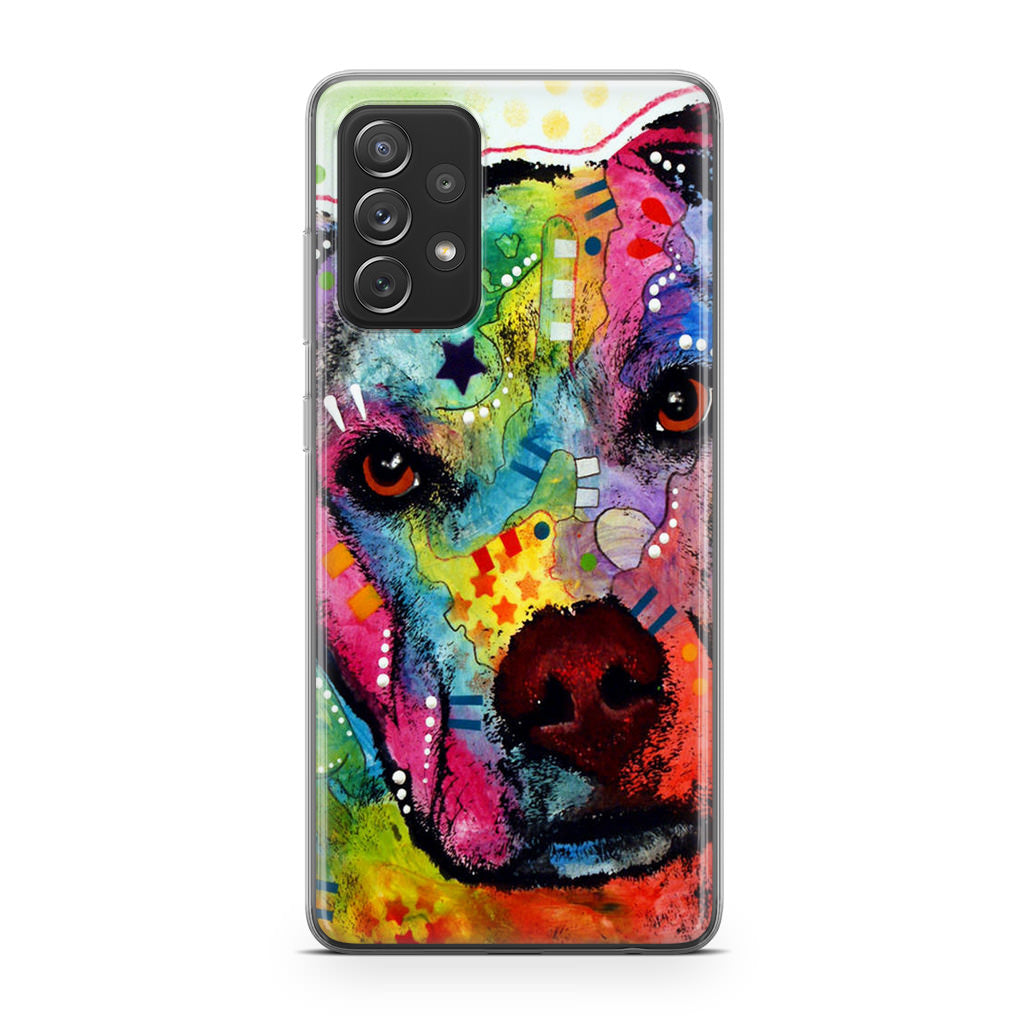 Pitbull Love Painting Galaxy A53 5G Case