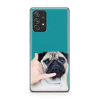 Pug is on the Phone Galaxy A53 5G Case