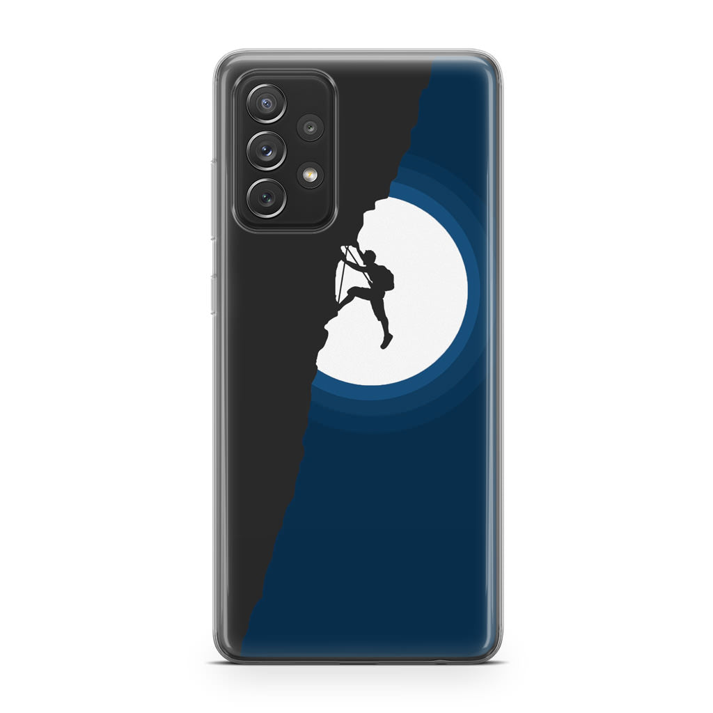 Silhouette of Climbers Galaxy A53 5G Case