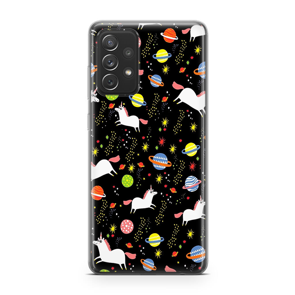 Space Unicorn Pattern Galaxy A53 5G Case