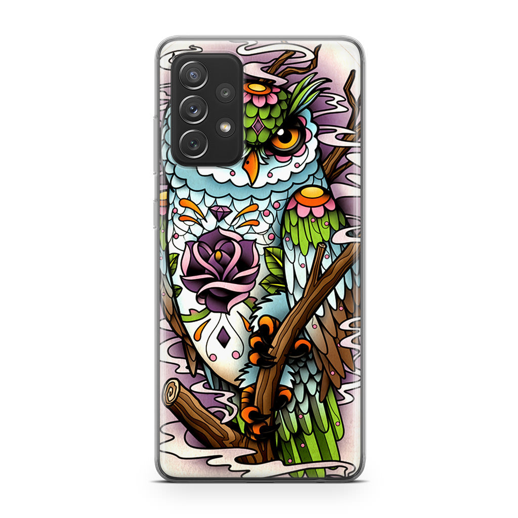 Sugar Skull Owl Tattoo Galaxy A23 5G Case