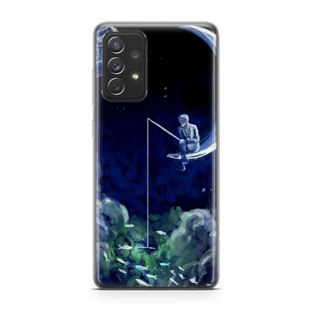 Tardis Walking To The Moon Galaxy A23 5G Case