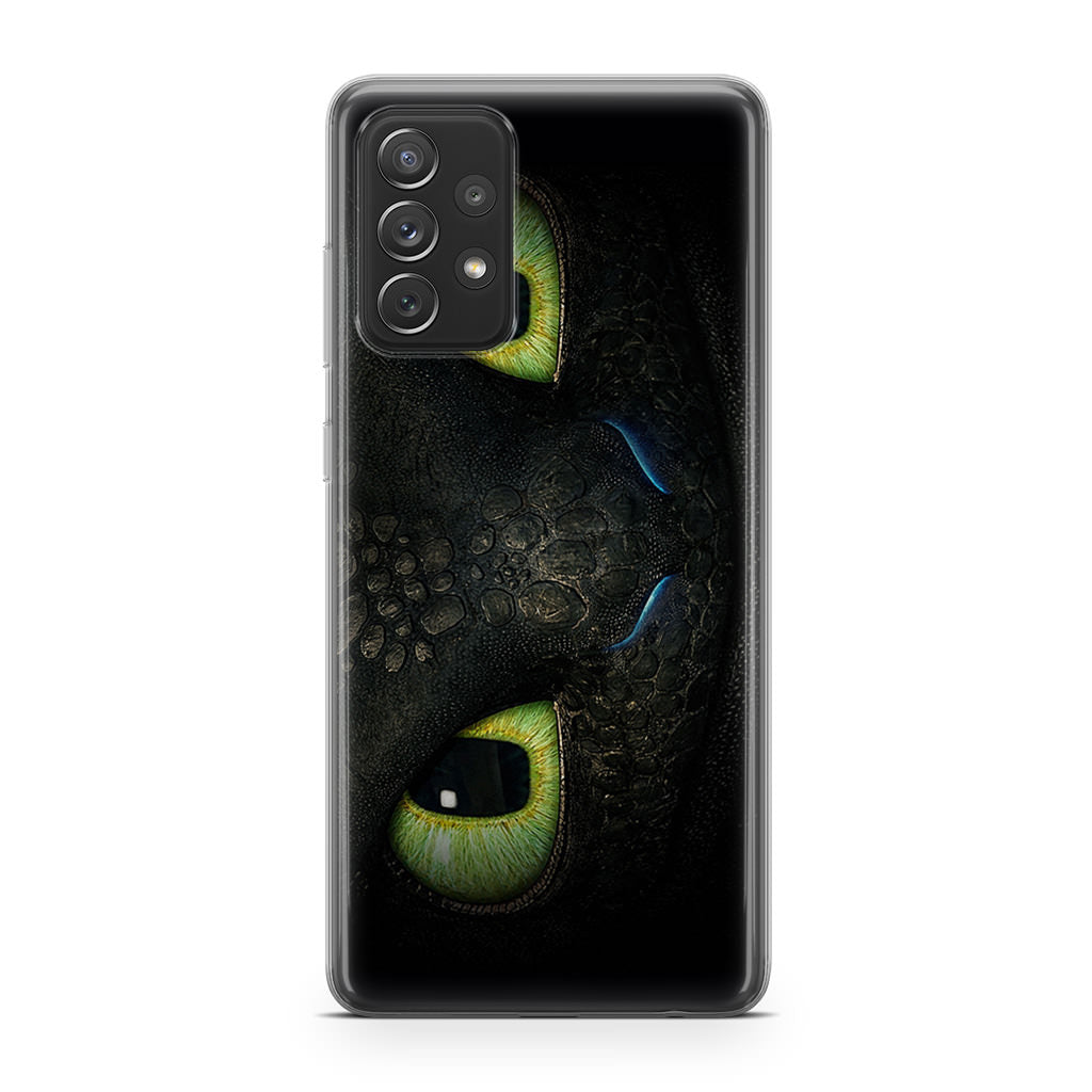 Toothless Dragon Eyes Close Up Galaxy A53 5G Case