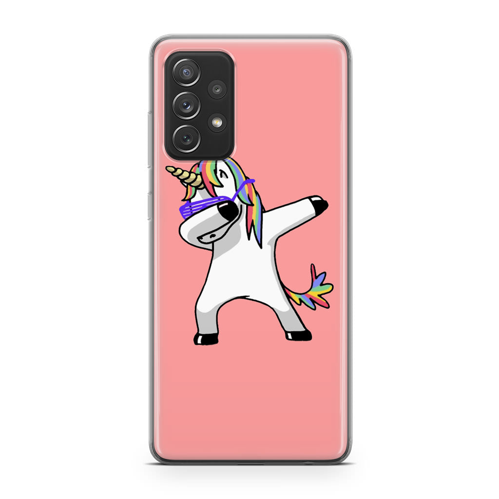 Unicorn Dabbing Pink Galaxy A53 5G Case
