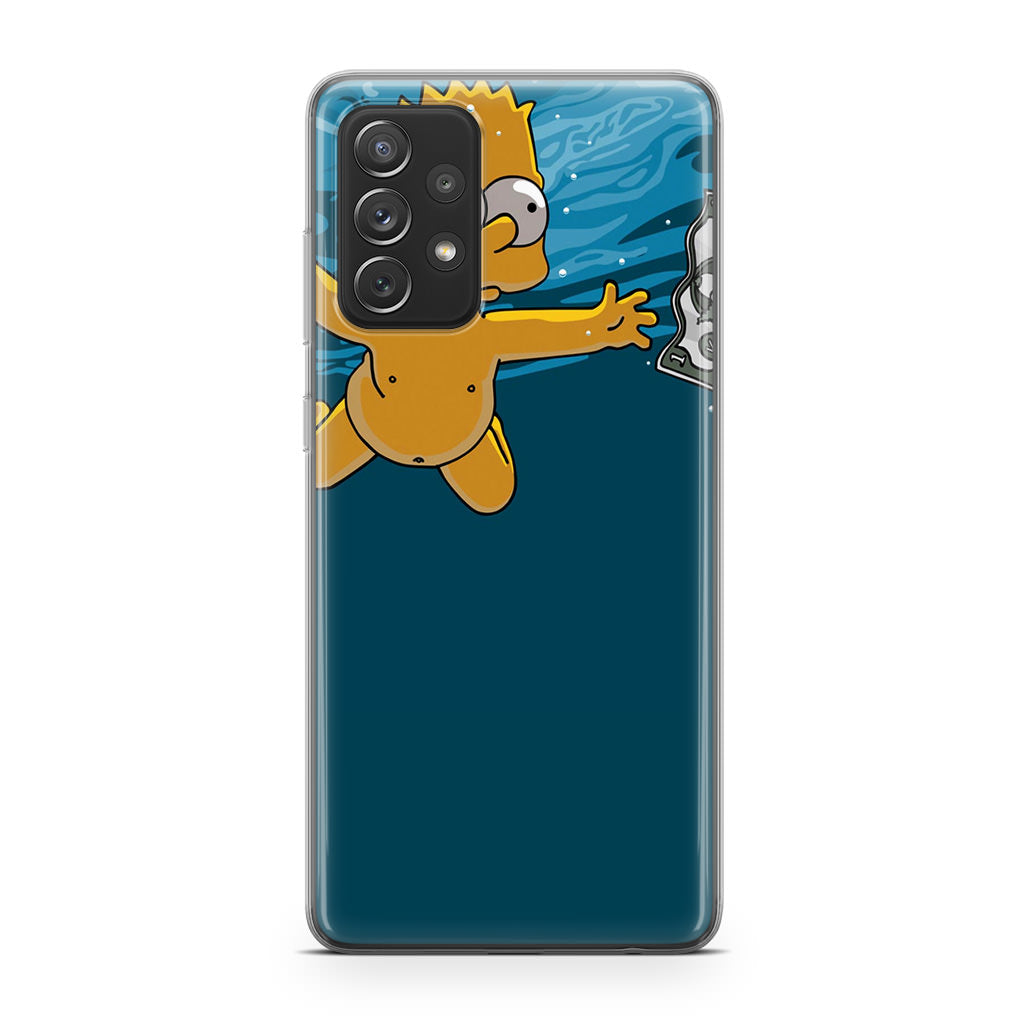 Bart Swimming For Money Galaxy A23 5G Case