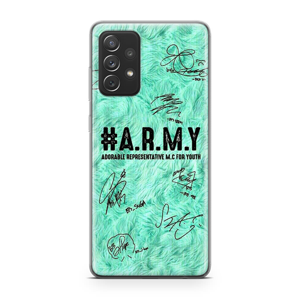BTS Army Signature Galaxy A53 5G Case