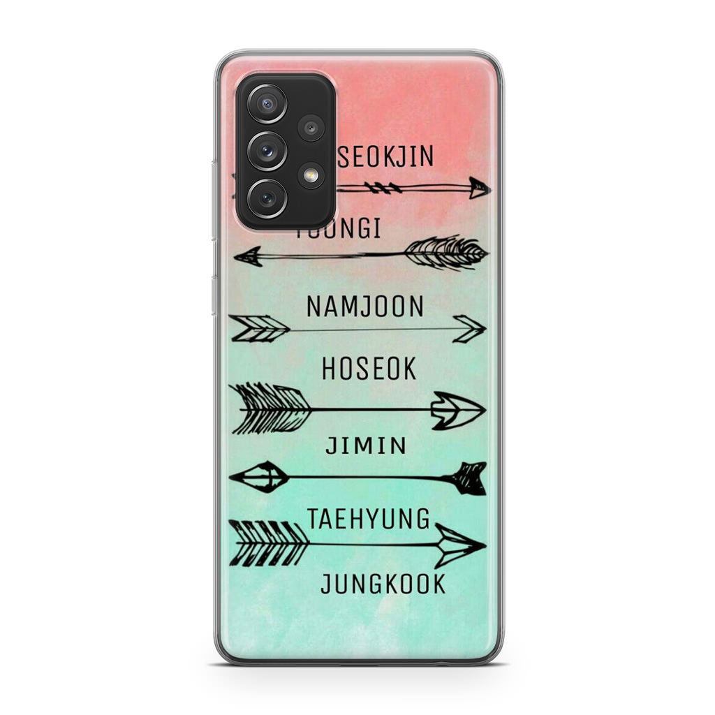 BTS Members Name Galaxy A53 5G Case