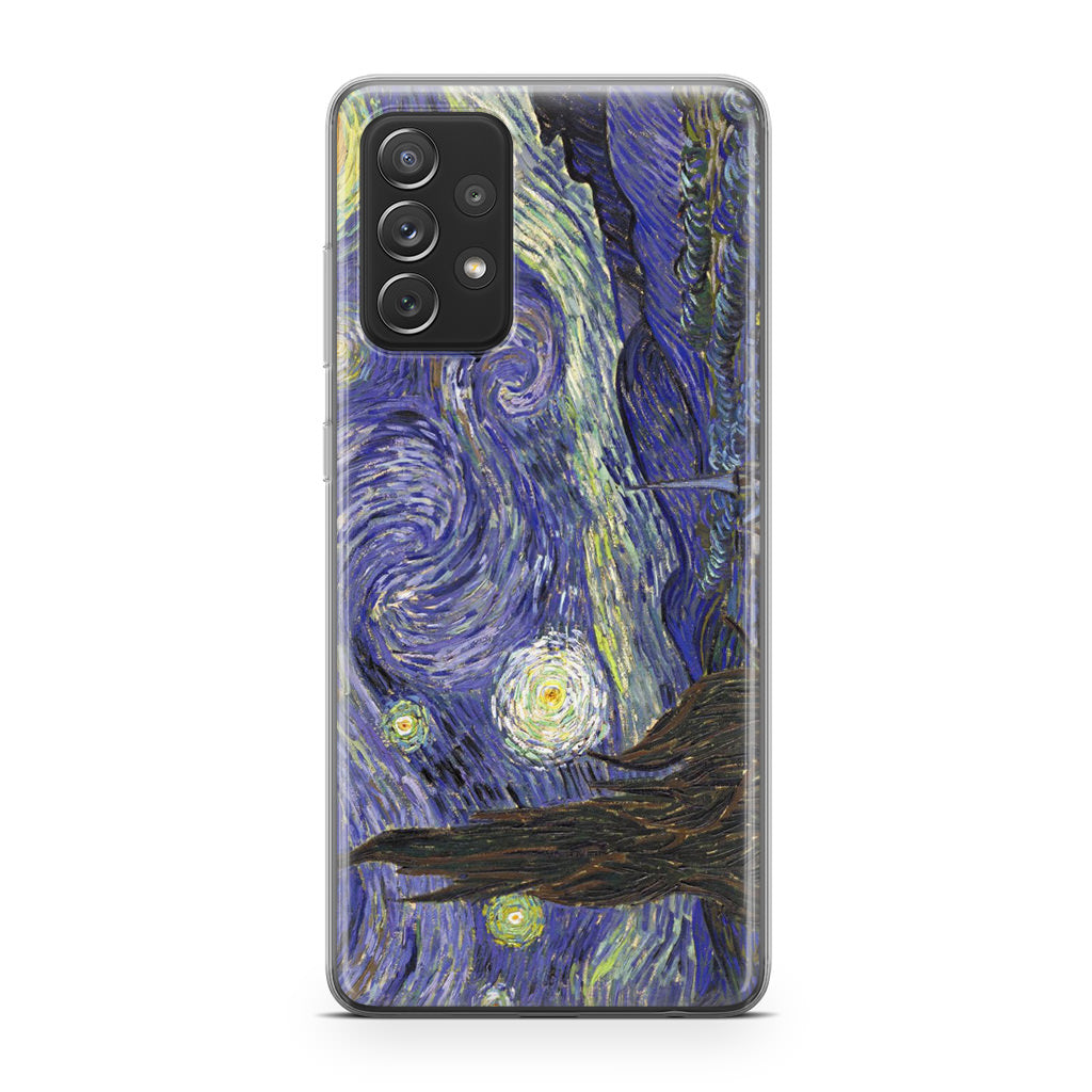 Dr Who Tardis In Van Gogh Starry Night Galaxy A23 5G Case