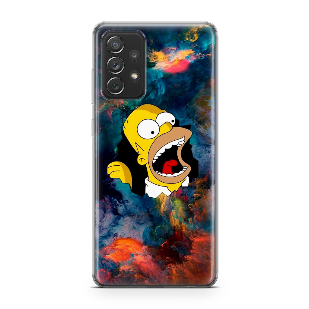 Homer Behind The Black Hole Galaxy A23 5G Case