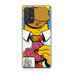 Homer Eats Donut Galaxy A23 5G Case