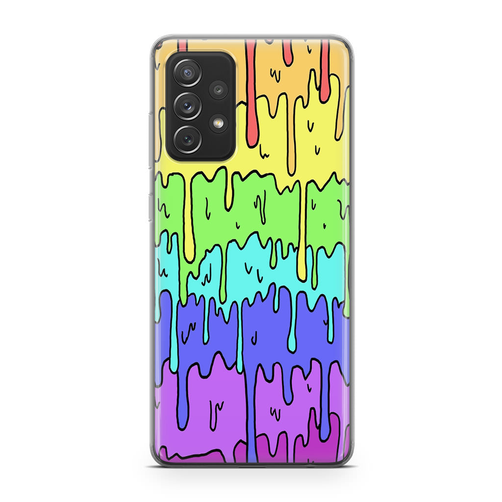 Pastel Kawaii Melting Rainbow Galaxy A23 5G Case