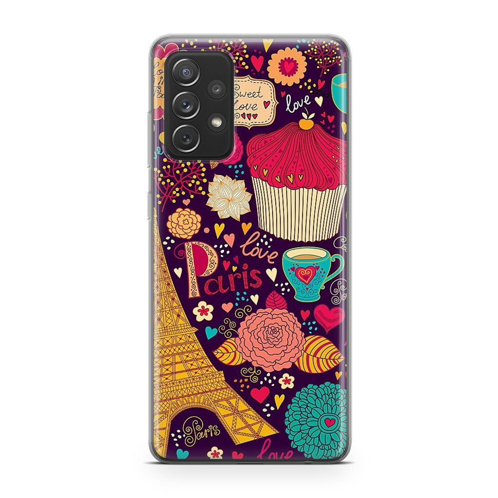 Vintage Love In Paris Galaxy A53 5G Case