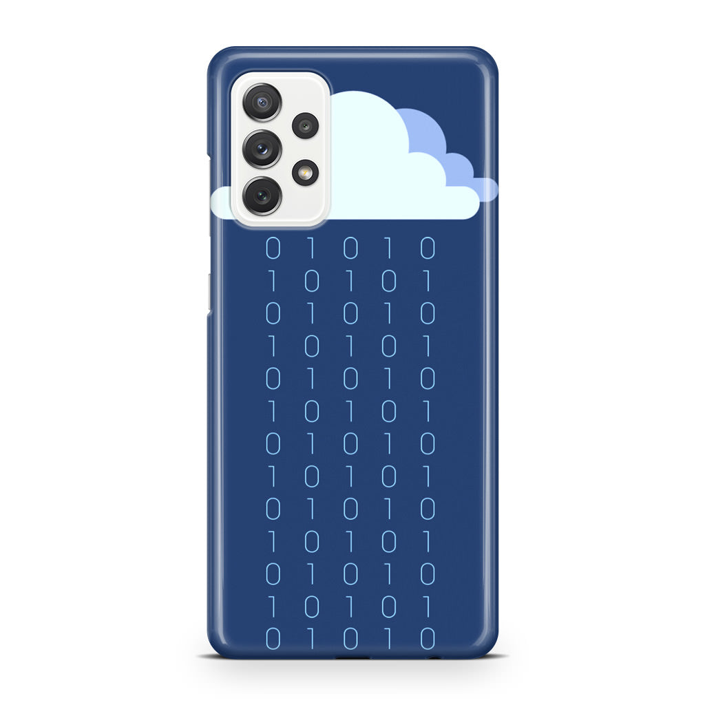 Abstract Binary Minimalist Galaxy A23 5G Case