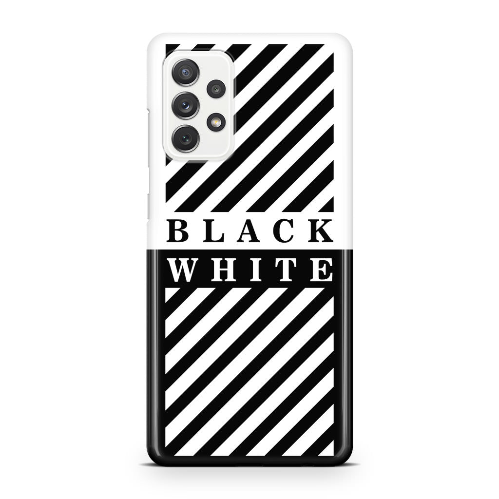Black White Stripes Galaxy A23 5G Case