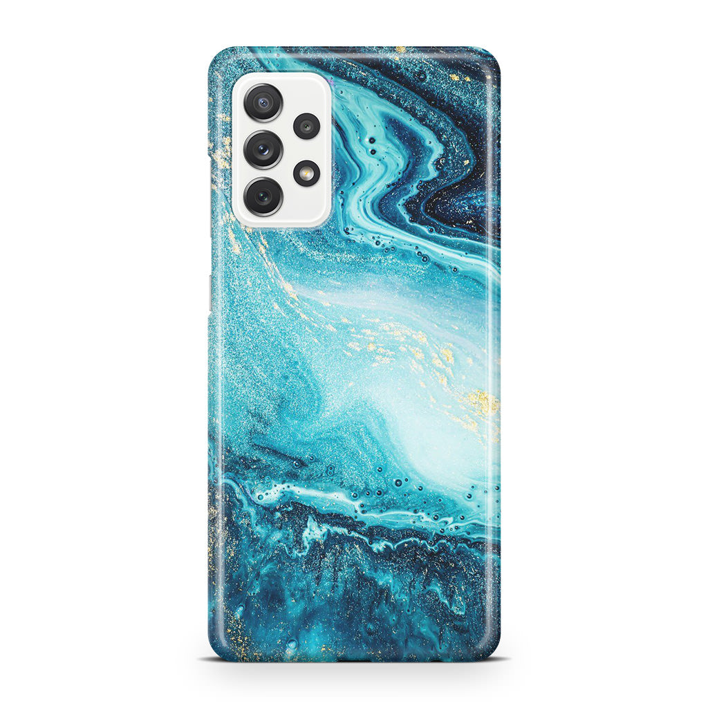 Blue Water Glitter Galaxy A23 5G Case