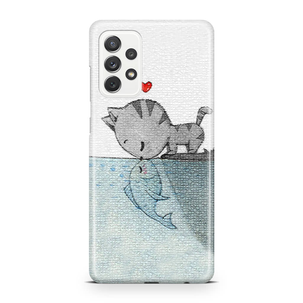 Cat Fish Kisses Galaxy A23 5G Case