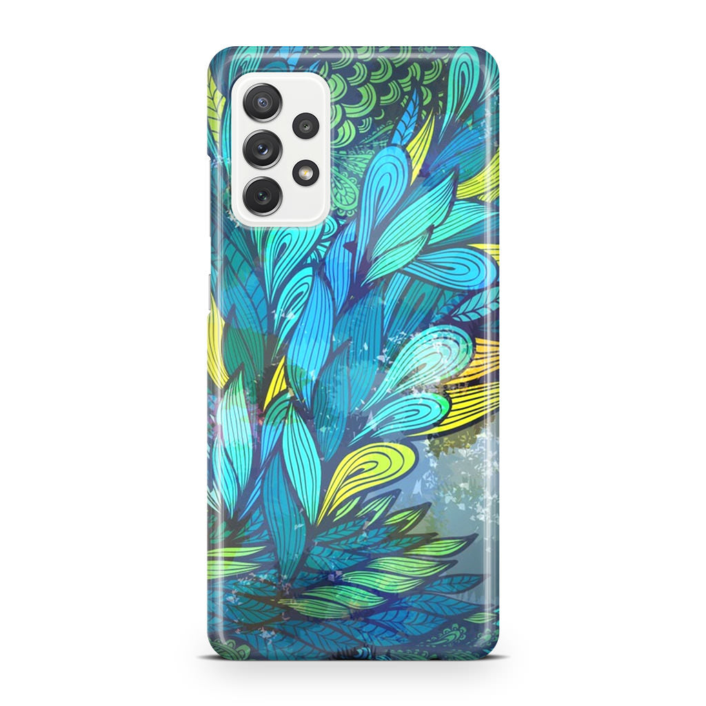 Colorful Art in Blue Galaxy A23 5G Case
