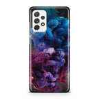 Colorful Dust Art on Black Galaxy A23 5G Case