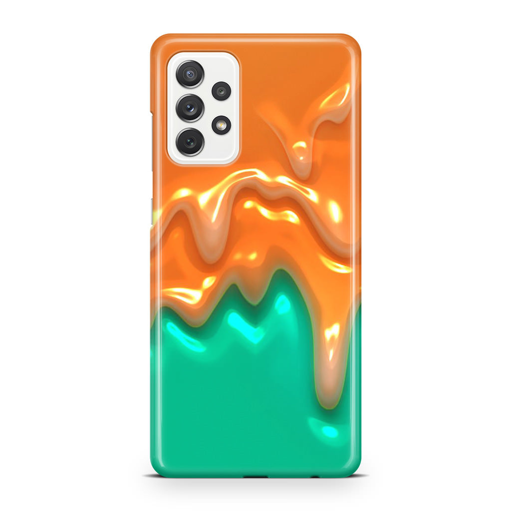 Orange Paint Dripping Galaxy A23 5G Case