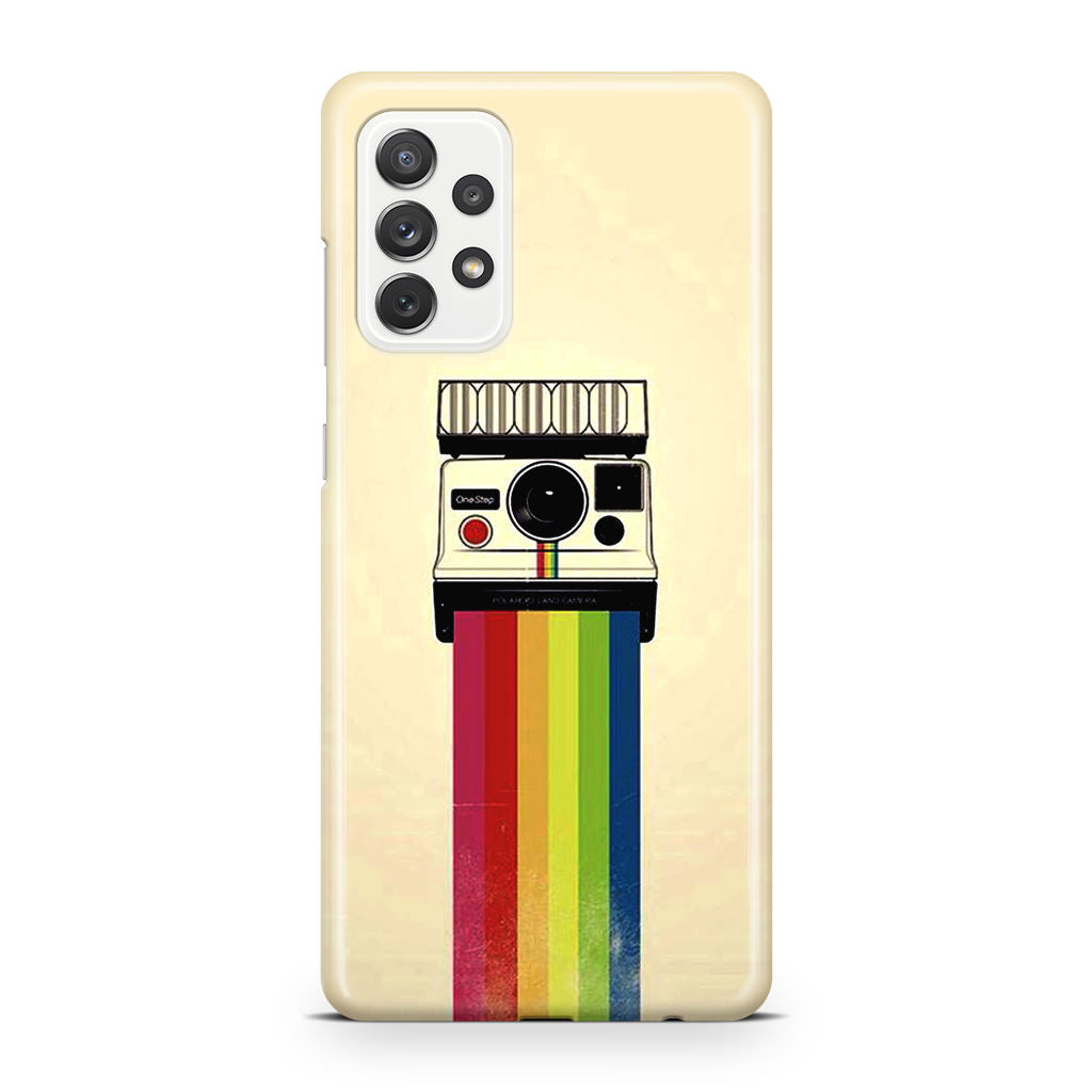 Polaroid Camera Colorful Rainbow Galaxy A23 5G Case