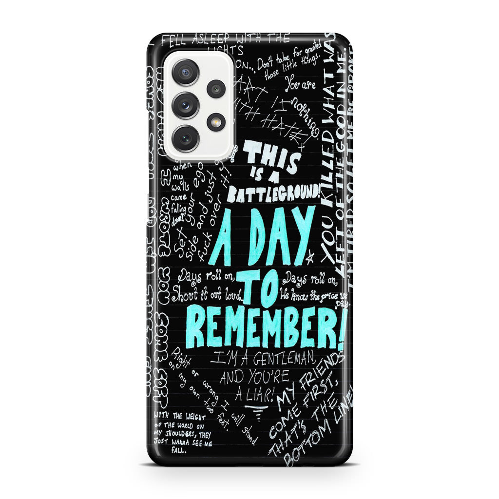 A Day To Remember Quote Galaxy A23 5G Case