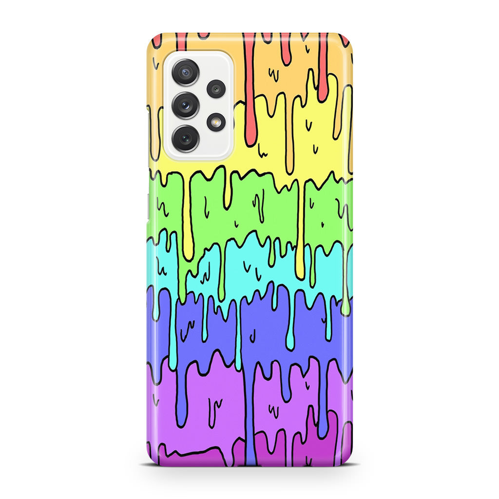 Pastel Kawaii Melting Rainbow Galaxy A23 5G Case
