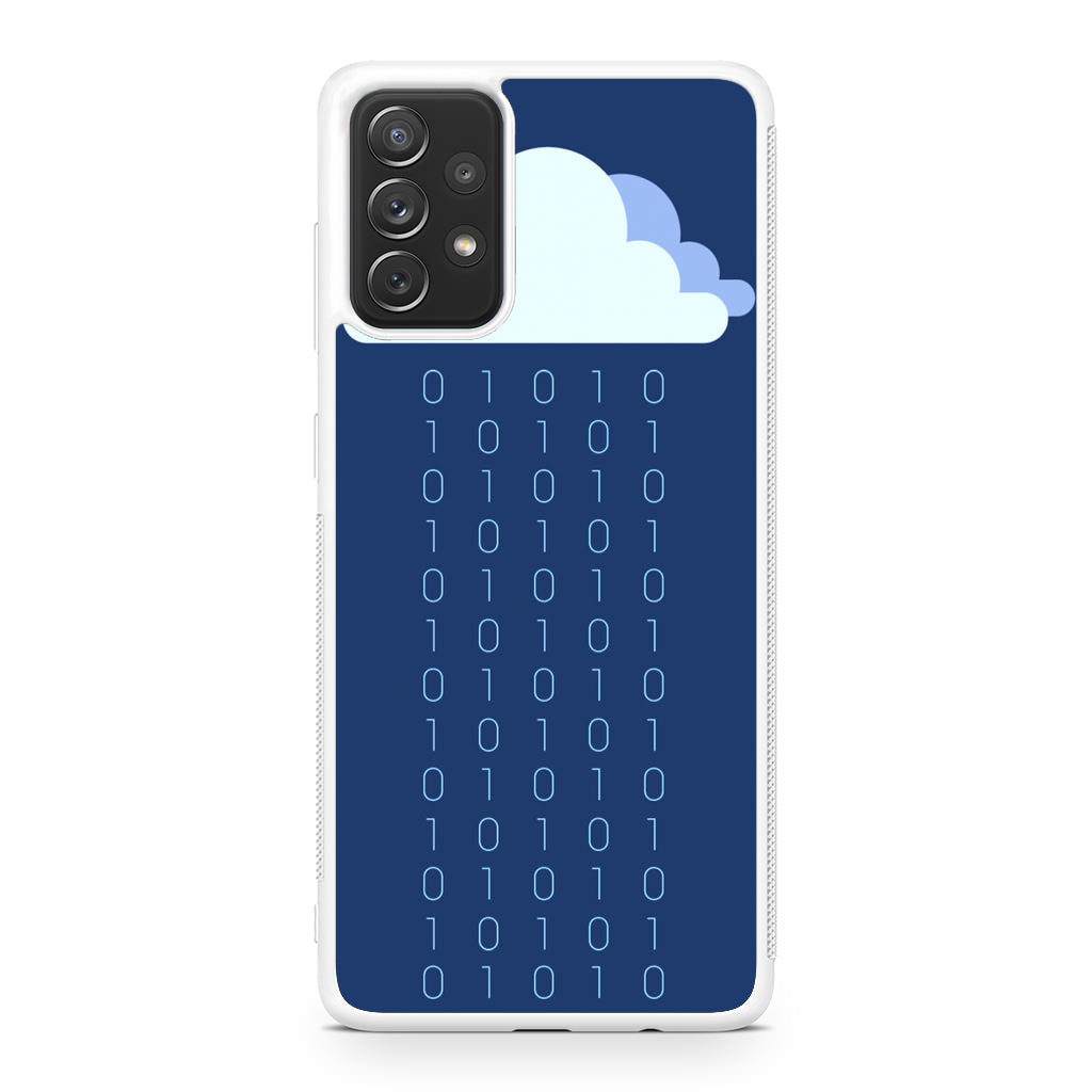 Abstract Binary Minimalist Galaxy A23 5G Case