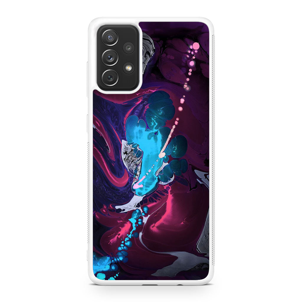 Abstract Purple Blue Art Galaxy A23 5G Case