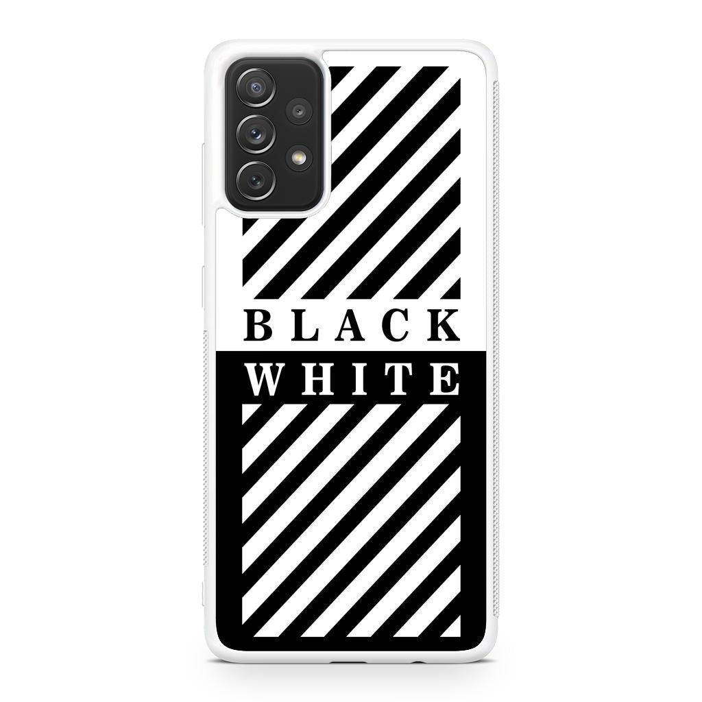 Black White Stripes Galaxy A23 5G Case