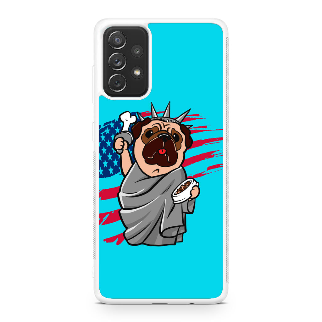 Independence Day Pug Galaxy A23 5G Case