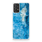 Navy Blue Marble Galaxy A23 5G Case