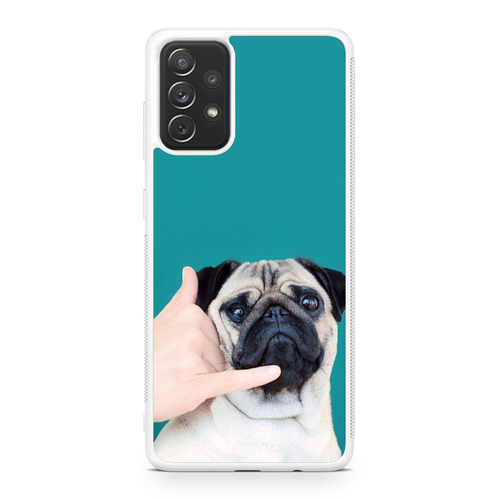 Pug is on the Phone Galaxy A23 5G Case