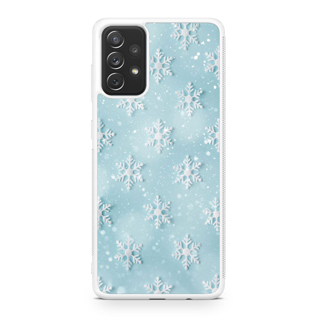Snowflakes Pattern Galaxy A23 5G Case