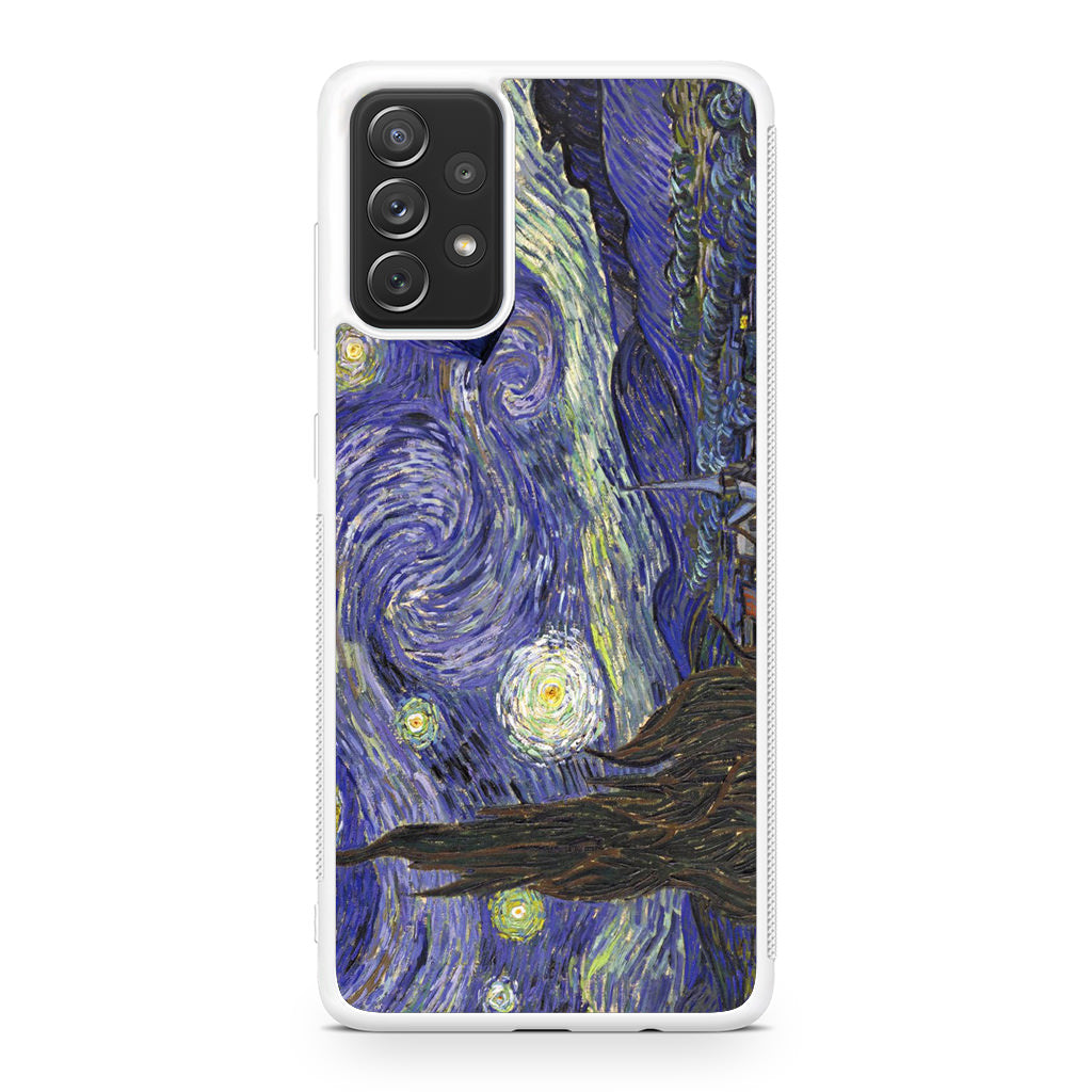 Dr Who Tardis In Van Gogh Starry Night Galaxy A23 5G Case