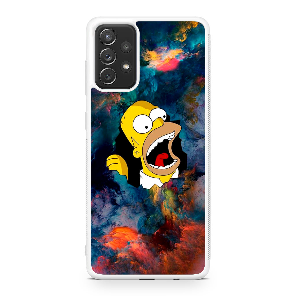 Homer Behind The Black Hole Galaxy A23 5G Case