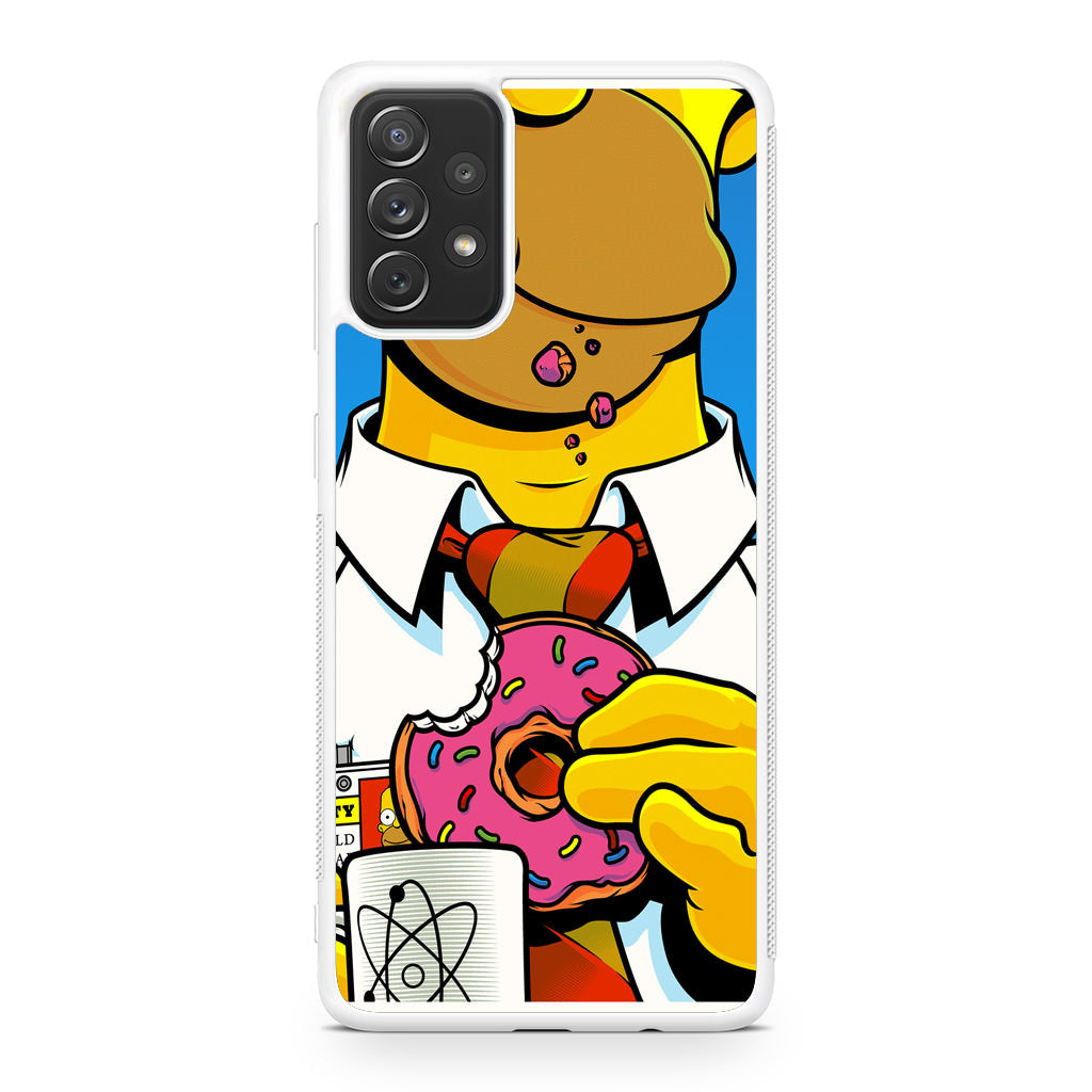 Homer Eats Donut Galaxy A23 5G Case