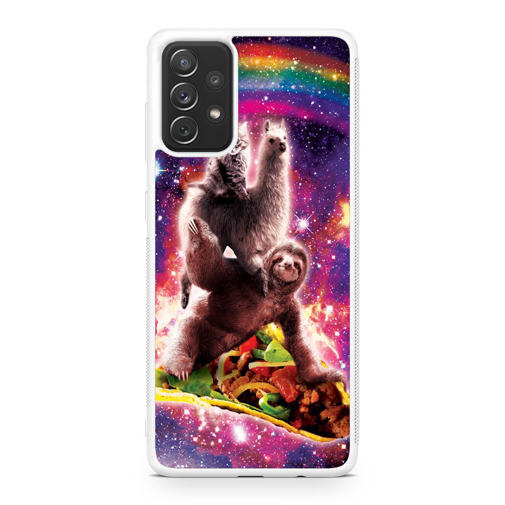 LLama Sloth And Cat Playing Together Galaxy A23 5G Case