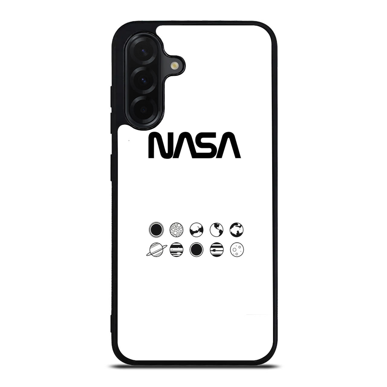 NASA Minimalist White Samsung Galaxy A26 5G / A36 5G / A56 5G Case