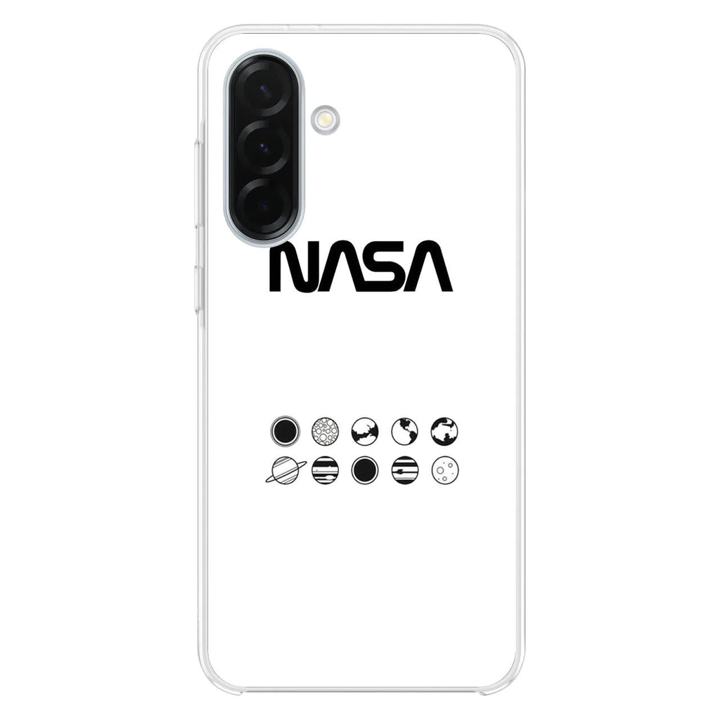 NASA Minimalist White Samsung Galaxy A26 5G / A36 5G / A56 5G Case