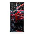 Red Sport Car in the Rain Samsung Galaxy A53 5G Case