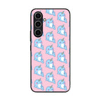 Horned Whales Pattern Samsung Galaxy S23 FE Case
