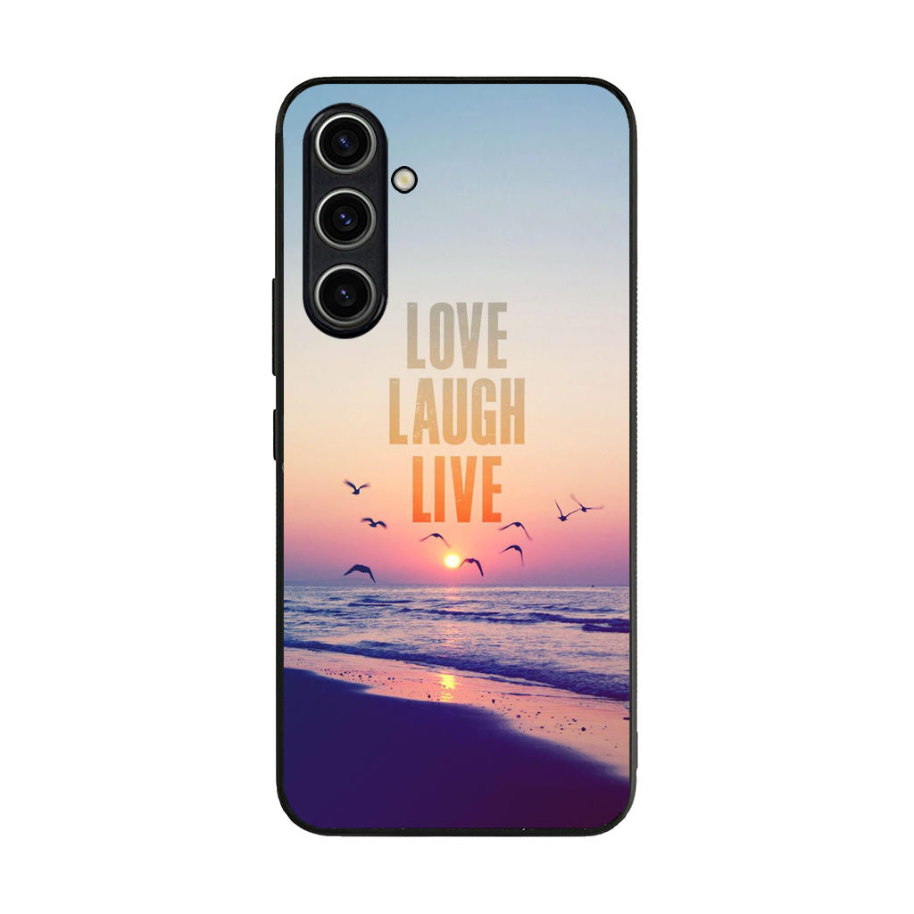 Love Laugh Live Samsung Galaxy A35 5G Case