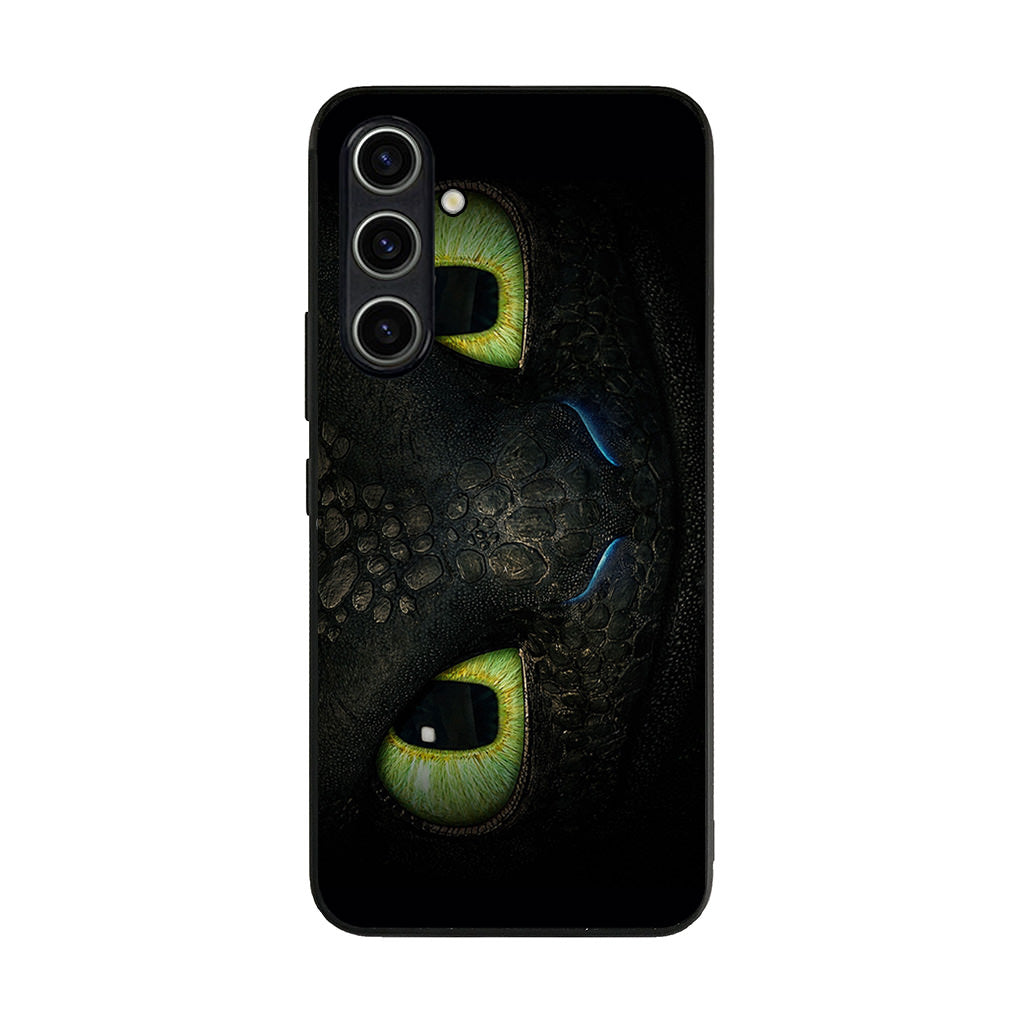 Toothless Dragon Eyes Close Up Samsung Galaxy S23 FE Case