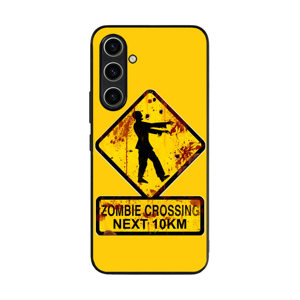 Zombie Crossing Sign Samsung Galaxy A35 5G Case