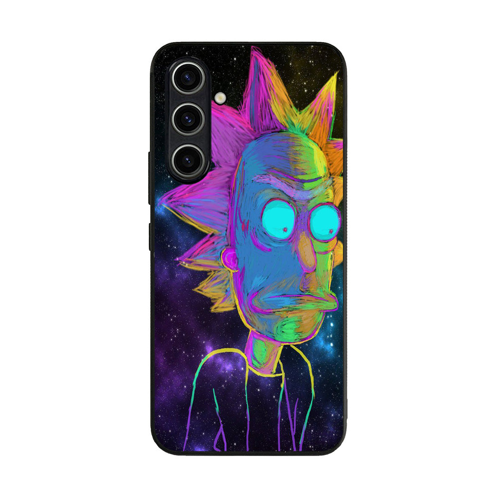 Rick Colorful Crayon Space Samsung Galaxy A35 5G Case