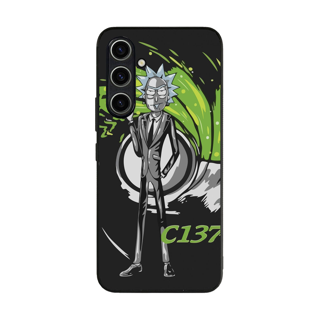 Rick Sanchez Agent C137 Samsung Galaxy A35 5G Case