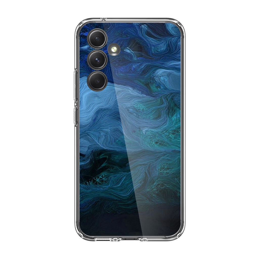 Blue Abstract Art Samsung Galaxy S23 FE Case